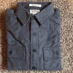 NEVER WORN LL Bean tall chamois cloth shirt